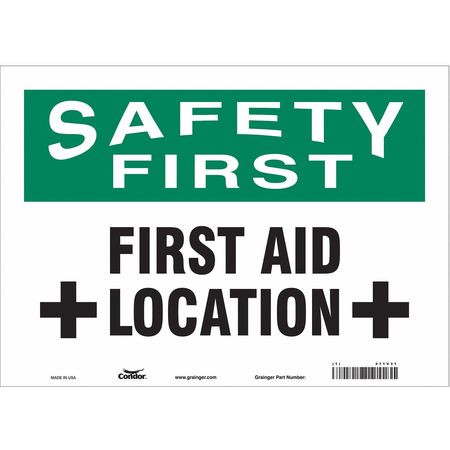 CONDOR USA INC 471V31 SAFETY SIGN,10 IN X 14 IN,VINYL