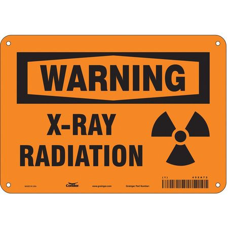 CONDOR USA INC 452A72 RADIATION SIGN WARNING HEADER 7 H