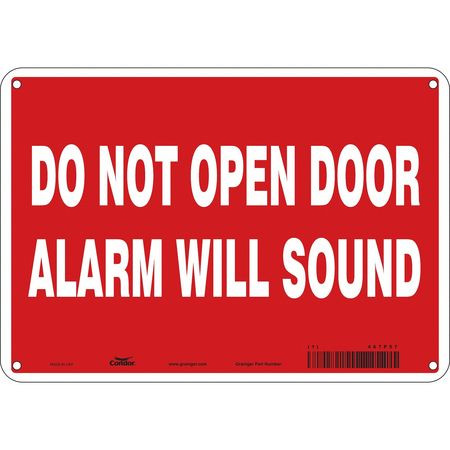 CONDOR USA INC 467P57 SAFETY SIGN 7 X10 ALUMINUM