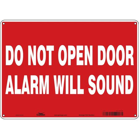 CONDOR USA INC 467P58 SAFETY SIGN 10 X14 ALUMINUM