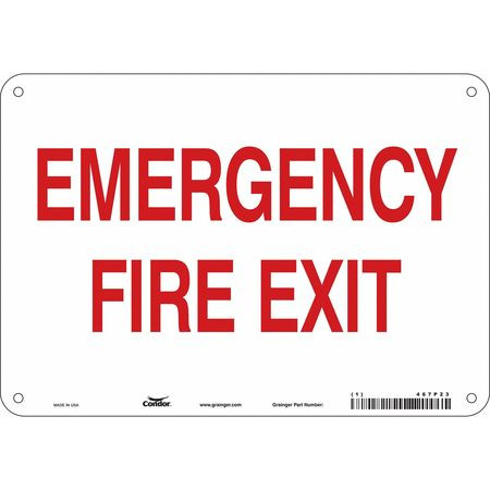CONDOR USA INC 467P23 SAFETY SIGN 7 X10 ALUMINUM
