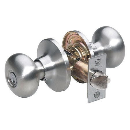 MASTER LOCK BC0215KA4 KNOB LOCKSET BISCUIT STYLE SATIN NICKEL