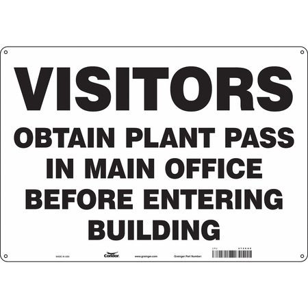 CONDOR USA INC 472C80 SAFETY SIGN 20 W 14 H 0.055 THICKNESS