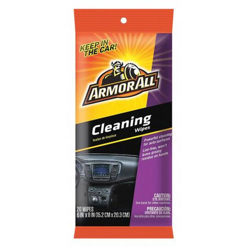 ARMOR ALL 18242 AUTOMOTIVE CLEANER WIPE ON 20 WIPES