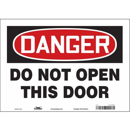 CONDOR USA INC 471X86 SAFETY SIGN 14 W X 10 H 0.004 THICK