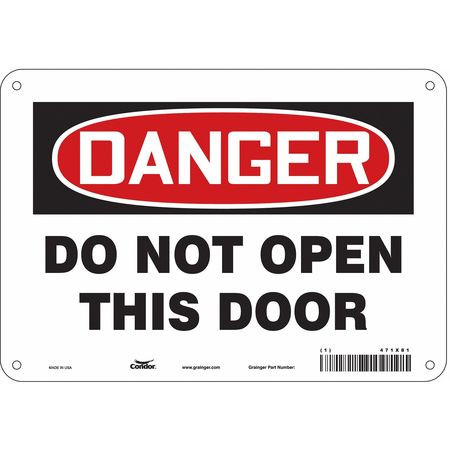 CONDOR USA INC 471X81 SAFETY SIGN 10 W X 7 H 0.032 THICK