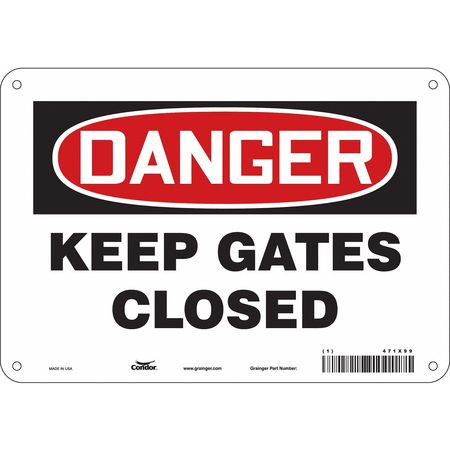 CONDOR USA INC 471X99 SAFETY SIGN 10 W X 7 H 0.032 THICK