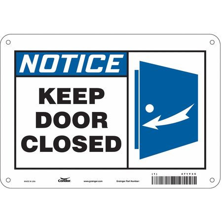 CONDOR USA INC 471Y35 SAFETY SIGN 10 W X 7 H 0.055 THICK