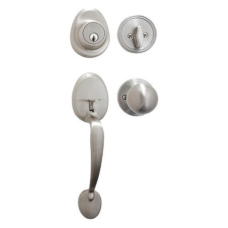 MASTER LOCK HDLBC0615KA4 KNOB LOCKSET BISCUIT STYLE SATIN NICKEL