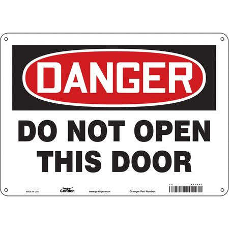 CONDOR USA INC 471X82 SAFETY SIGN 14 W X 10 H 0.032 THICK