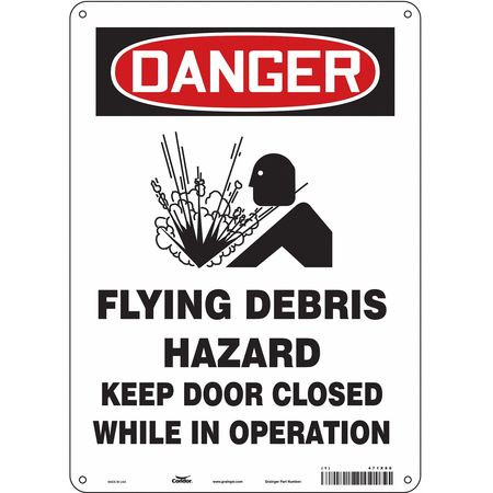 CONDOR USA INC 471X88 SAFETY SIGN 10 W X 14 H 0.032 THICK