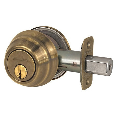 MASTER LOCK DSH0605KA4 DEADBOLT ANTIQUE BRASS SINGLE CYLINDER