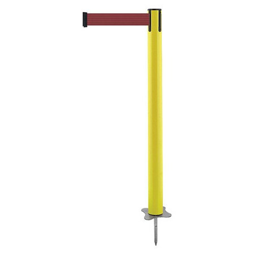 TENSABARRIER 884-35-STD-R7X-C SPIKE POST YELLOW POST 43 H