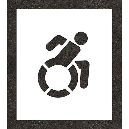 RAE STL-116-31201 PAVEMENT STENCIL 20 H 18 W 0.063 THICK
