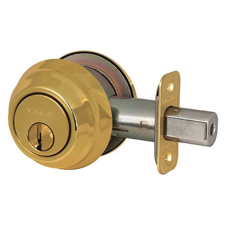 MASTER LOCK DSH0703KA4S DEADBOLT POLISHED BRASS DOUBLE CYLINDER