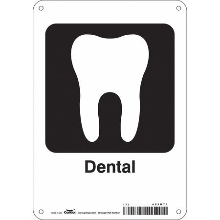 CONDOR USA INC 453M73 HOSPITAL SIGN 10 H X 7 W 0.055 THICK