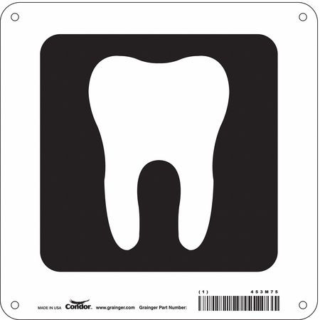 CONDOR USA INC 453M75 HOSPITAL SIGN 8 H X 8 W 0.032 THICK