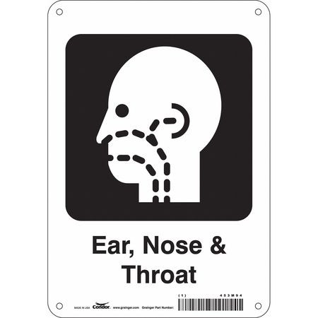 CONDOR USA INC 453M94 HOSPITAL SIGN 10 H X 7 W 0.055 THICK