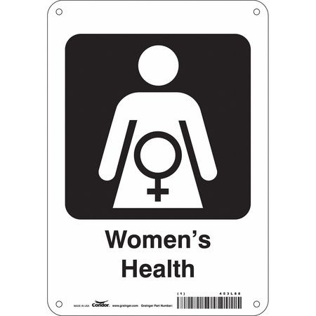 CONDOR USA INC 453L88 HOSPITAL SIGN 10 H X 7 W 0.055 THICK