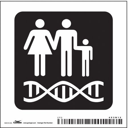 CONDOR USA INC 453N13 HOSPITAL SIGN 4 H X 4 W 0.004 THICK