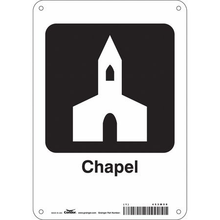 CONDOR USA INC 453M58 HOSPITAL SIGN 10 H X 7 W 0.032 THICK