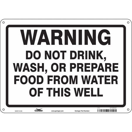 CONDOR USA INC 470H50 SAFETY SIGN 14 W X 10 H 0.032 THICK