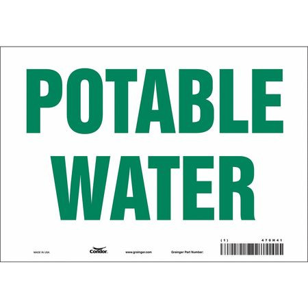 CONDOR USA INC 470H41 SAFETY SIGN 10 W X 7 H 0.004 THICK