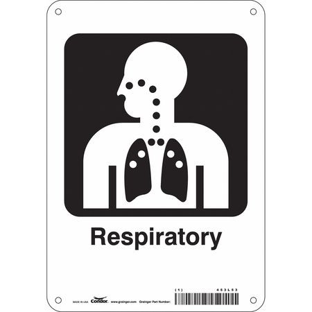 CONDOR USA INC 453L53 HOSPITAL SIGN 10 H X 7 W 0.055 THICK