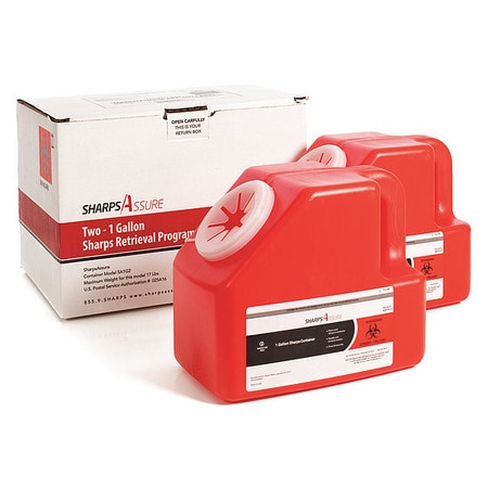SHARPS ASSURE SA1G2 SHARPS CONTAINER 9 W 1 GAL. SNAP LID