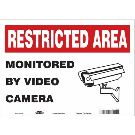 CONDOR USA INC 453N76 SECURITY SIGN 10 H 14 W VINYL