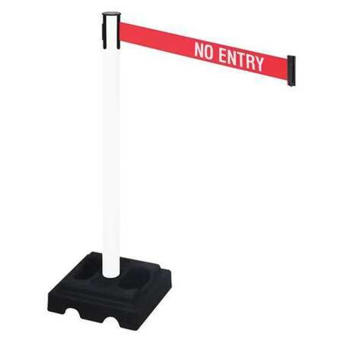 RETRACTA-BELT 332PWH-NE BARRIER POST RED/WHITE BELT TEXT SQUARE RETRACTA-BELT 332PWH-NE BARRIER POST RED/WHITE BELT TEXT SQUARE