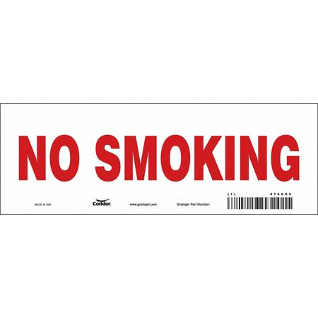 CONDOR USA INC 474C65 SAFETY SIGN 10 W 3-1/2 H 0.004 THICK