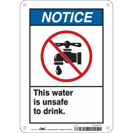 CONDOR USA INC 470K18 SAFETY SIGN 7 W X 10 H 0.032 THICK