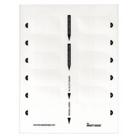 MIGHTY BADGE 901854 INSERT INKJET BLANK LEGEND PK5