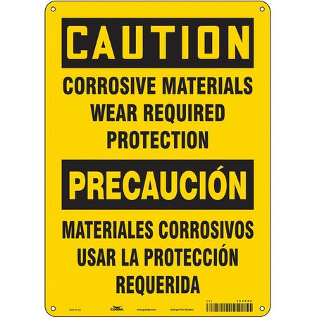 CONDOR USA INC 464X58 SAFETY SIGN,14 IN X 10 IN,ALUMINUM