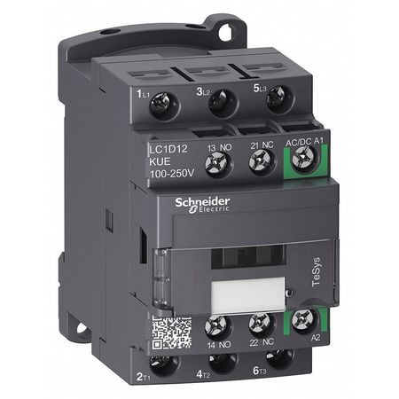 SCHNEIDER ELECTRIC LC1D12KUE IEC MAGNETIC CONTACTOR,3 POLES