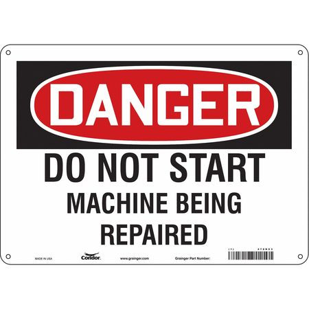 CONDOR USA INC 478N63 SAFETY SIGN 14 W 10 H 0.055 THICKNESS