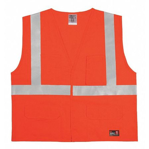 ML KISHIGO GF184-S-M J6357 HIGH VISIBILITY VEST ORANGE/RED S/