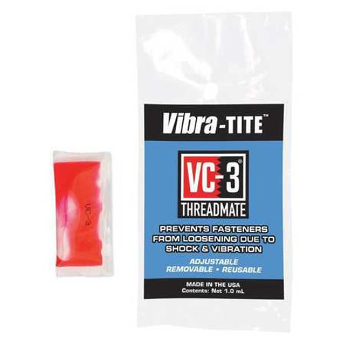 VIBRA-TITE 21302 THREADLOCKER RED CARTRIDGE 1ML
