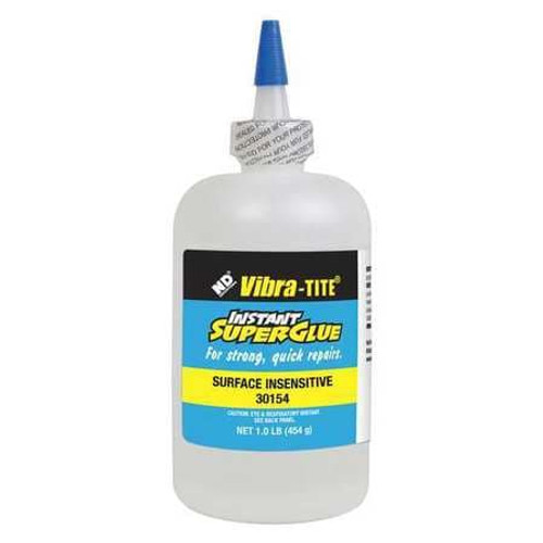 VIBRA-TITE 30154 INSTANT ADHESIVE CLEAR BOTTLE 1 LB.