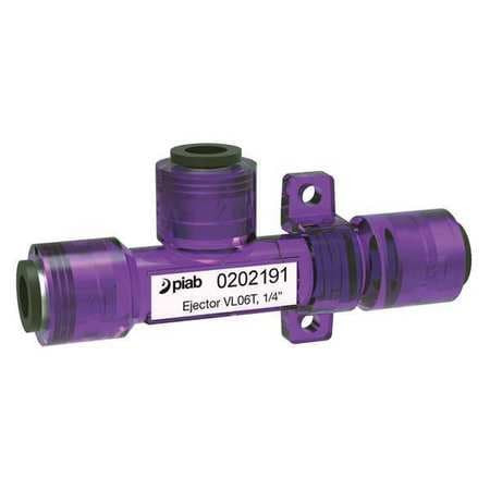 VALUE LINE VL06T 1/4" VACUUM EJECTOR INLINE 31.5MM H 1/4 IN.