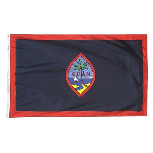 ANNIN FLAGMAKERS GU-O-5X8 COUNTRY FLAG SEAL OF GUAM 5 FT H
