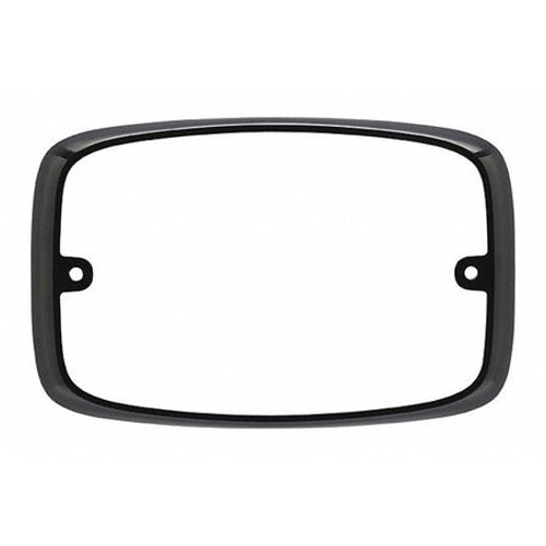 FEDERAL SIGNAL FR6MB BEZEL BLACK 6-7/64 LX5-5/16 HX1-13/64 W