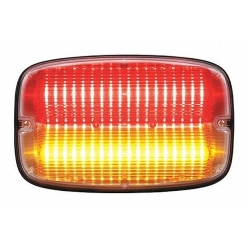 FEDERAL SIGNAL FR9C-RA WARNING LIGHT LED RED/AMBER PC 2.0A