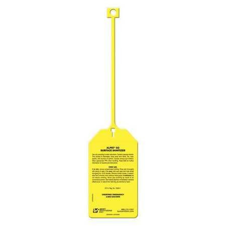 BEST SANITIZERS INC. USP20069 SAFETY TAG PLASTIC FIRST AID SUBJECT