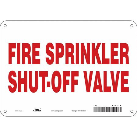 CONDOR USA INC 470C14 SAFETY SIGN,7 IN X 10 IN,ALUMINUM