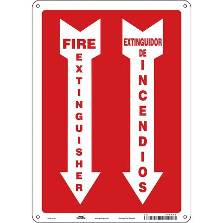 CONDOR USA INC 470A72 SAFETY SIGN,14 IN X 10 IN,ALUMINUM
