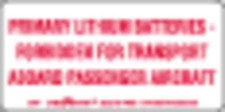 LABELMASTER L375 DOT HANDLING LABEL,4" LABEL W
