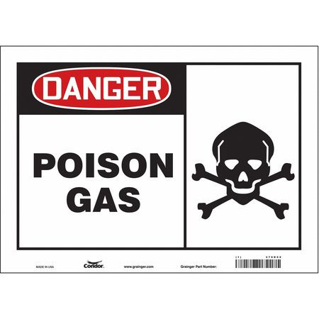 CONDOR USA INC 476D02 SAFETY SIGN,10 IN X 14 IN,VINYL