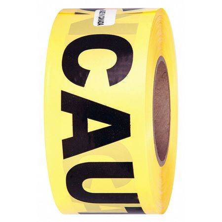 QUEST Y175M31000C-12 BARRICADE TAPE CAUTION YLLW ROLL 3 